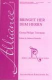 Bringet Her Dem Herrn SA choral sheet music cover
